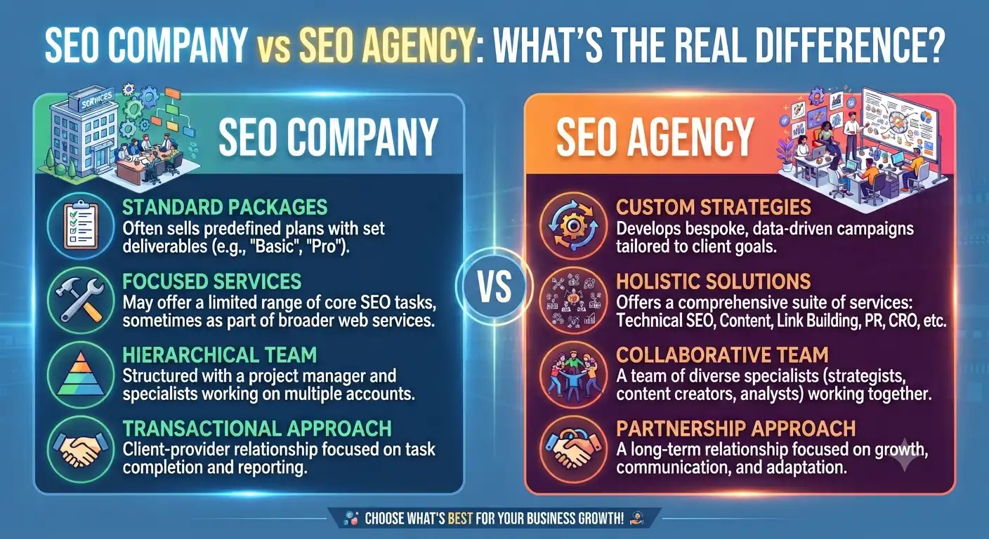 SEO Company vs SEO Agency: What's the Real Difference?