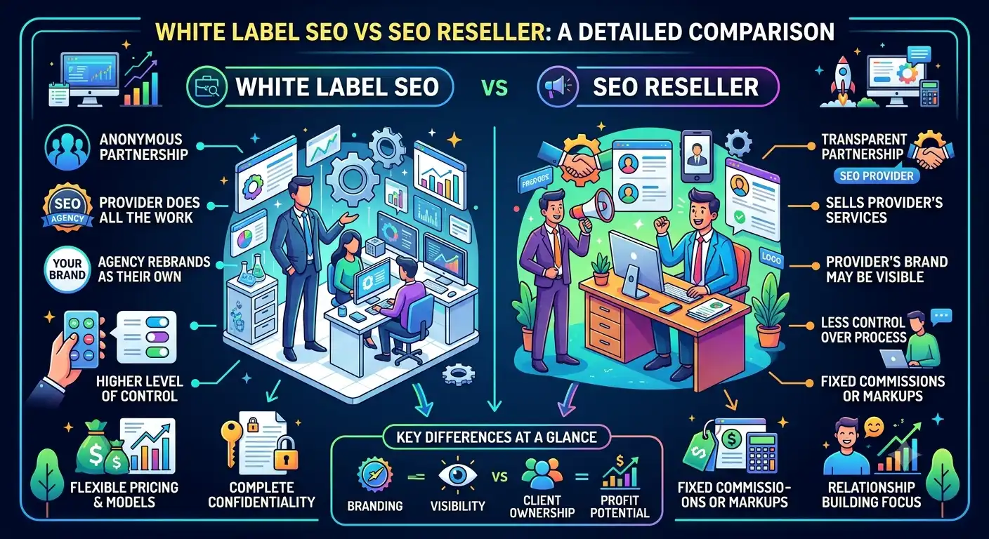 white label SEO vs SEO reseller